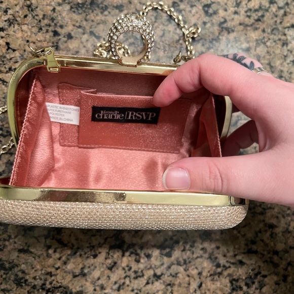 Champagne Chain Clutch - Picture 2 of 2